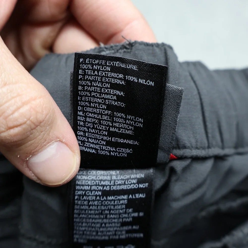 North Face Pant Men Medium Black Convertible Quick Dry Lightweight Outdoor 30x29